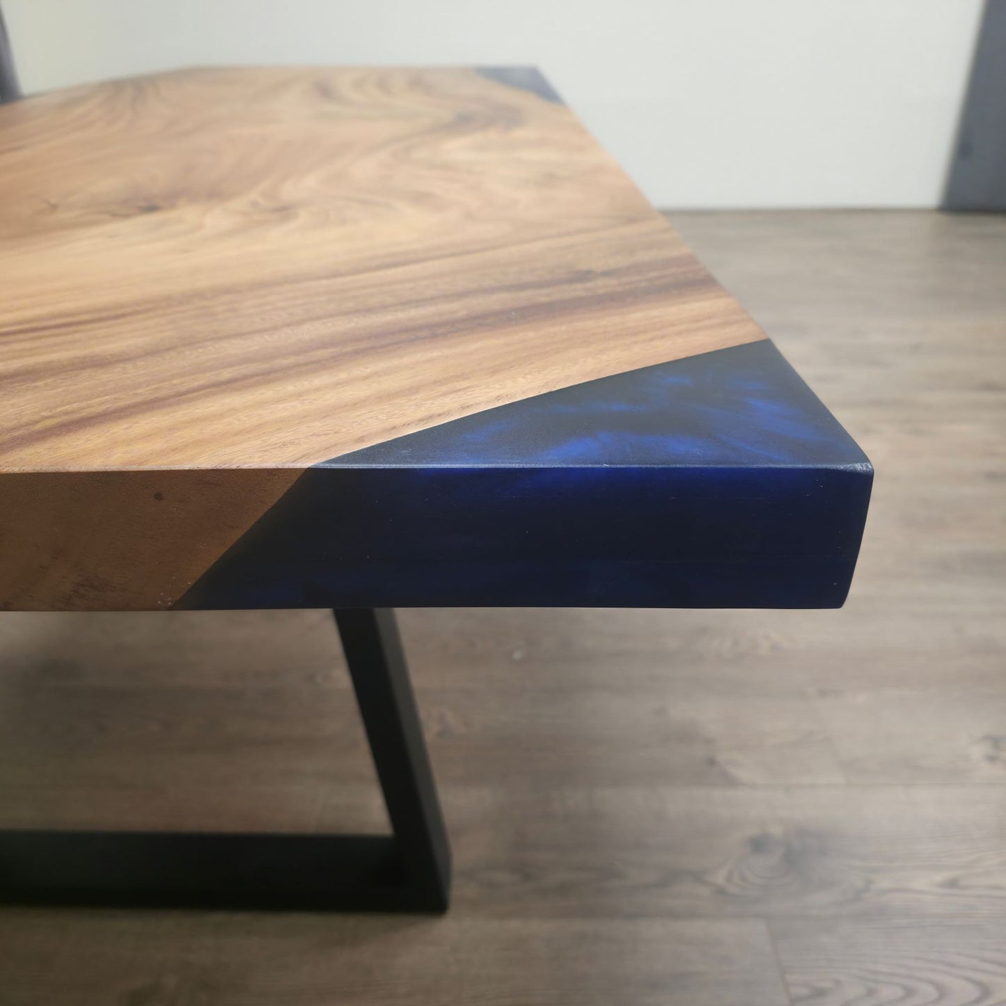 239cm x 91cm Live Edge East Indian Walnut Dinning Table
